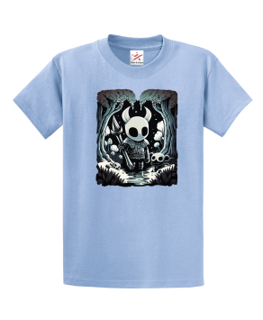 Ghost Knight Graphic Art Hollow Knight Funny Game Unisex Kids And Adults T-Shirt
